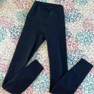 Navy 25 inch Lululemon Leggings